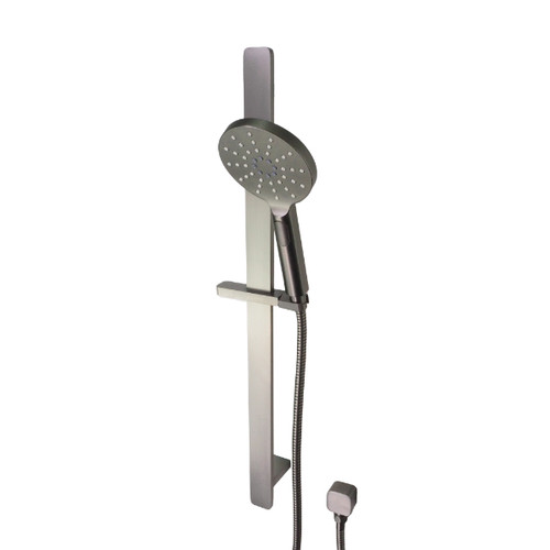 Prestigio Multi Spray Handshower Set Separate Elbow Round Head Gun Metal