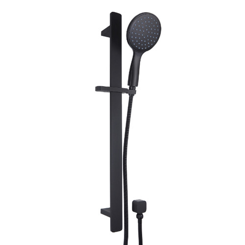 Prestigio Single Spray Handshower Set Separate Elbow Round Head Black
