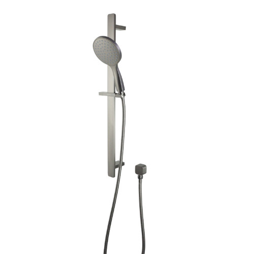 Prestigio Single Spray Handshower Set Separate Elbow Round Head Gun Metal