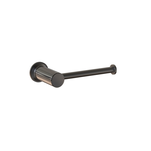 Tate Toilet Roll Holder Black / Gloss Black