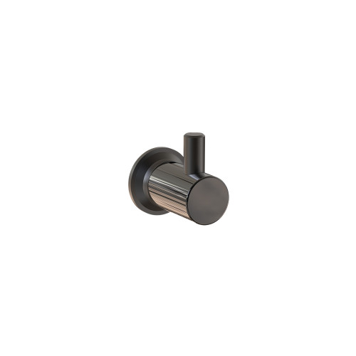 Tate Robe Hook Black/Gloss Black