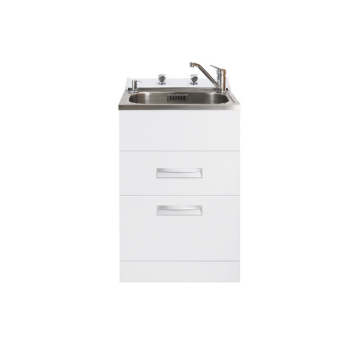 Laundry Tub 2 Drawer Cabinet 560mm LAUNDRA560 MAX