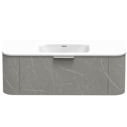 Serifos Swift Wall Hung Vanity 1200mm 1 Drawer Bernini Marble