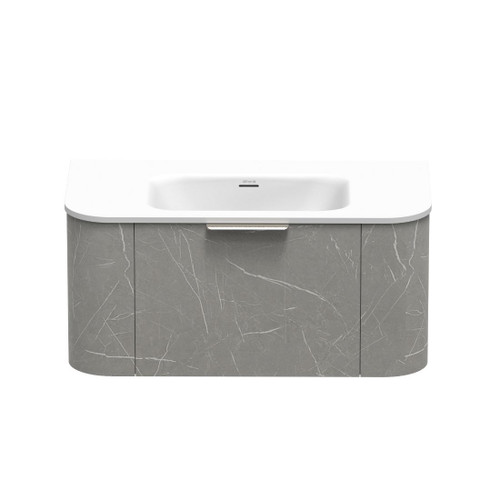 Serifos Swift Wall Hung Vanity 900mm 1 Drawer Bernini Marble