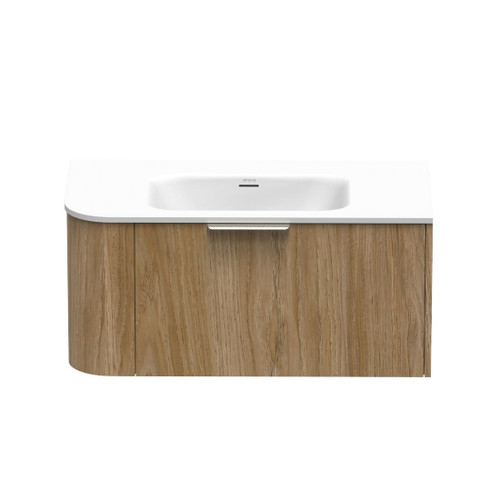 Serifos Swift Wall Hung Vanity 900mm 1 Drawer Baroque Right