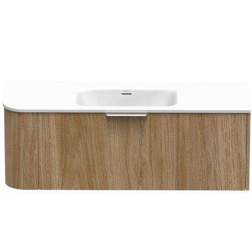 Serifos Swift Wall Hung Vanity 1200mm 1 Drawer Baroque Right
