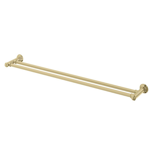 Cromford Double Towel Rail 800mm Brushed Gold