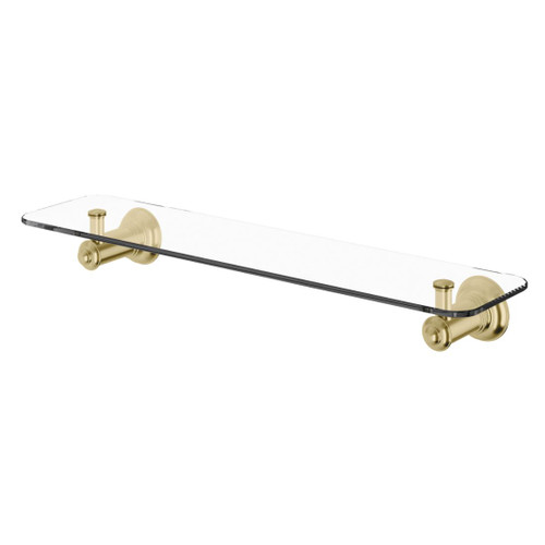 Cromford Glass Shelf 450mm Brushed Gold
