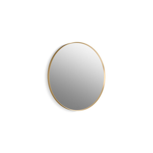 Essential Round Decorative Mirror Moderne Brushed Gold