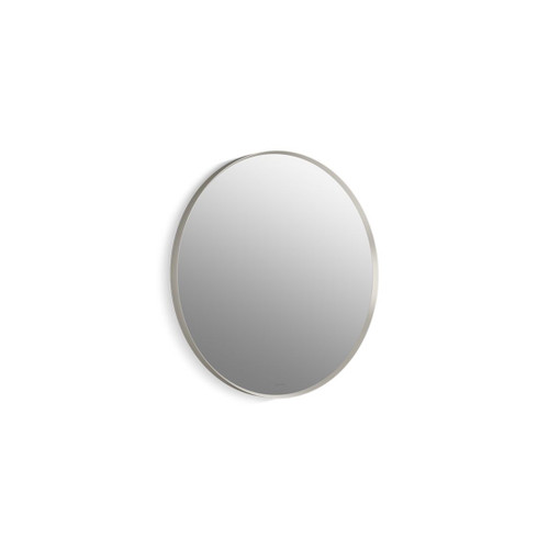 Essential Round Decorative Mirror Brushed Nickel