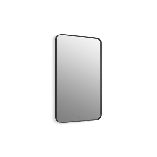 Essential Soft Rectangle Decorative Mirror Matte Black