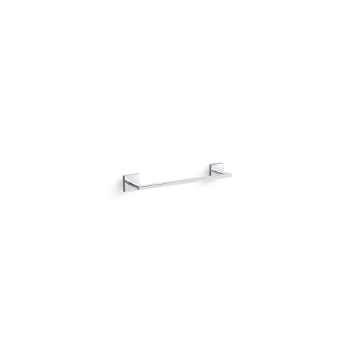 Square Towel Bar 305mm Polished Chrome