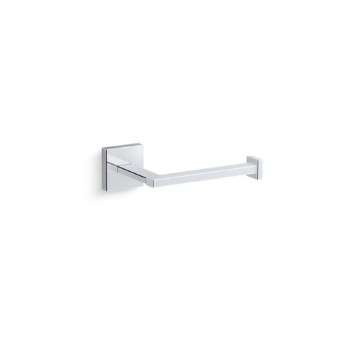 Square Toilet Paper Holder Polished Chrome
