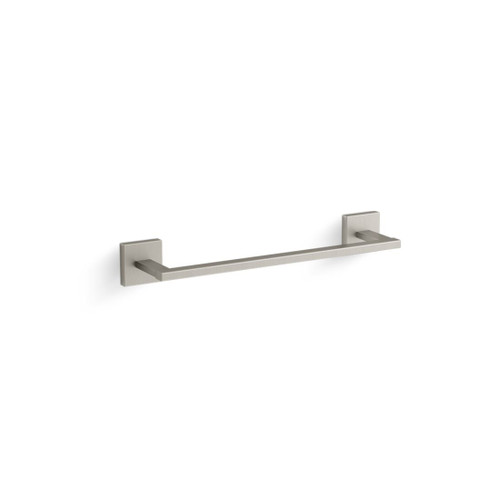 Square Towel Bar 305mm Brushed Nickel