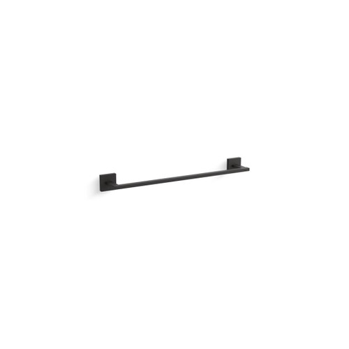 Square Towel Bar 457mm Matte Black