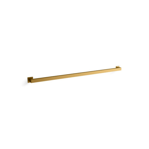 Square Grab Bar 1097mm Brushed Moderne Brass