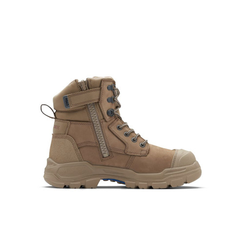 RotoFlex 9063 Zip Safety Boot Stone Size 8