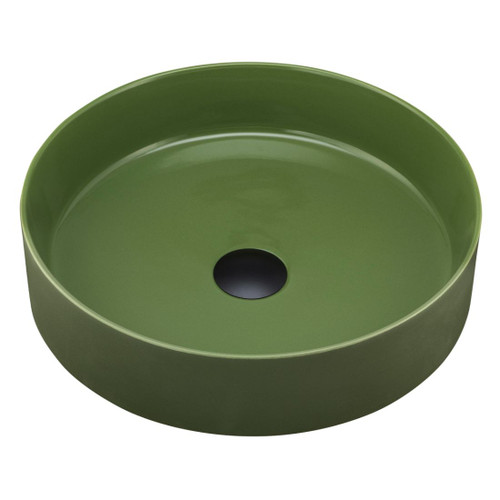 Terzofoco Counter Top Basin Short Circular Olive Green