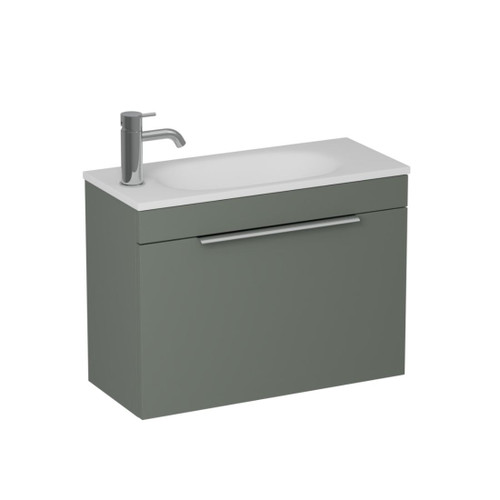 Urban 2.0 Wall Hung Vanity Slim 1 Door 600mm Green Slate
