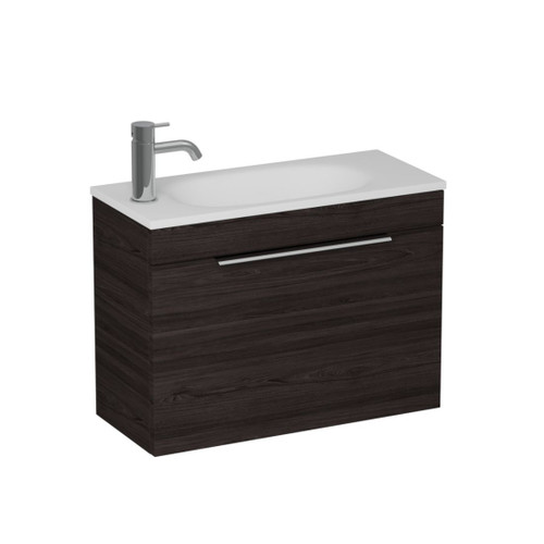 Urban 2.0 Wall Hung Vanity Slim 1 Door 600mm Burnished Wood