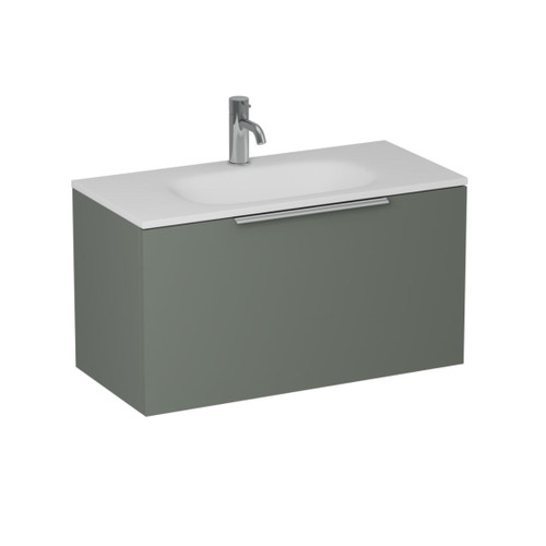 Urban 2.0 Wall Hung Vanity Slim 1-drawer 750mm Green Slate