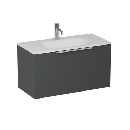 Urban 2.0 Wall Hung Vanity Slim 1-drawer 750mm Char Blue