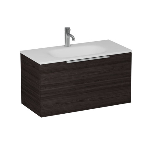 Urban 2.0 Wall Hung Vanity Slim 1-drawer 750mm Burnished Wood