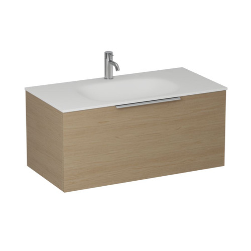 Urban 2.0 Wall Hung Vanity 1-drawer 1200mm Planked Urban Oak