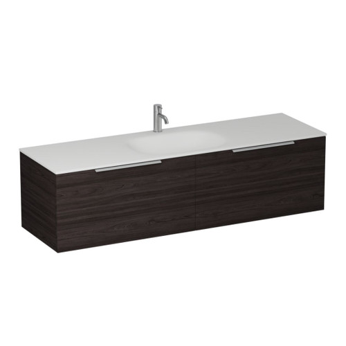 Urban 2.0 Wall Hung Vanity 2-drawer 1500mm Burnished Wood