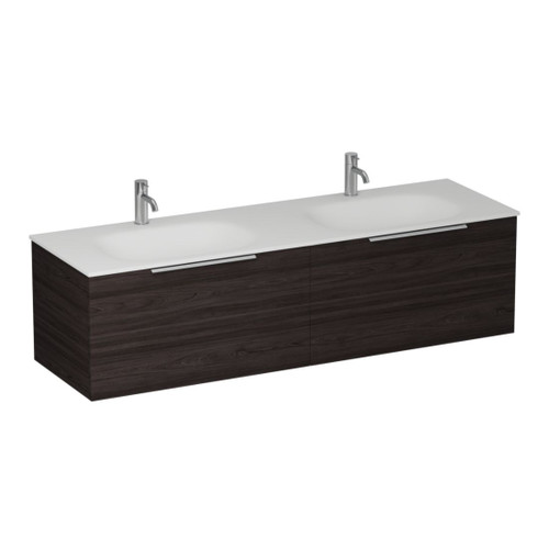 Urban 2.0 Wall Hung Vanity Double 2-drawer 1500mm Burnished Wood