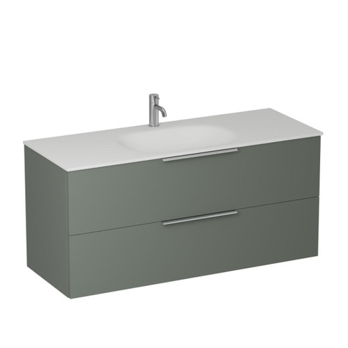 Urban 2.0 Wall Hung Vanity 2-drawer 1200mm Green Slate