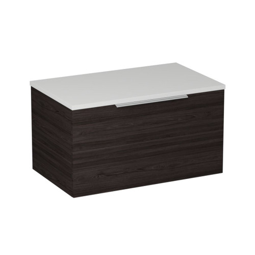 Urban 2.0 Wall Hung Vanity Solid Surface Top 1-drawer 750mm Burnished Wood