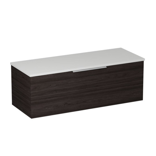 Urban 2.0 Wall Hung Vanity Solid Surface Top 1-drawer 1200mm Burnished Wood