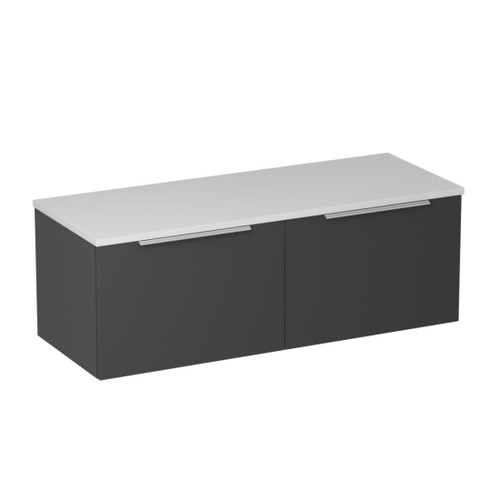 Urban 2.0 Wall Hung Vanity Solid Surface Top 2-drawer 1200mm Bullet