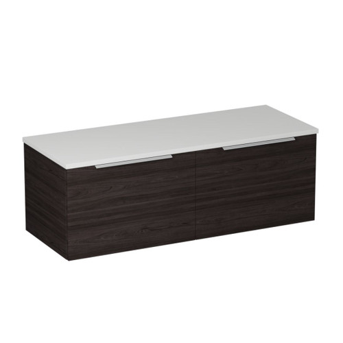 Urban 2.0 Wall Hung Vanity Solid Surface Top 2-drawer 1200mm Burnished Wood