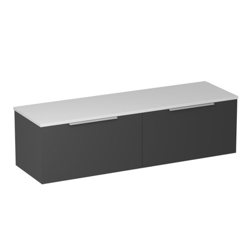 Urban 2.0 Wall Hung Vanity Solid Surface Top 2-drawer 1500mm Bullet