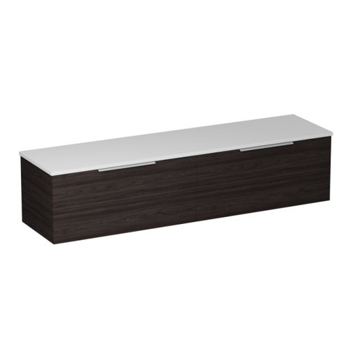 Urban 2.0 Wall Hung Vanity Solid Surface Top 2-drawer 1800mm Burnished Wood