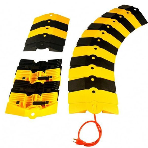 Sidewinder Cable Protection Yellow And Black Medium 840 x 237 x 35mm
