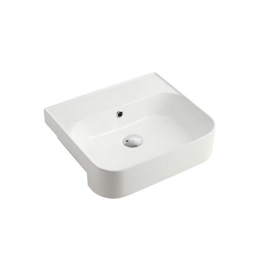 Dublin Semi-Recessed Basin No Tap Hole