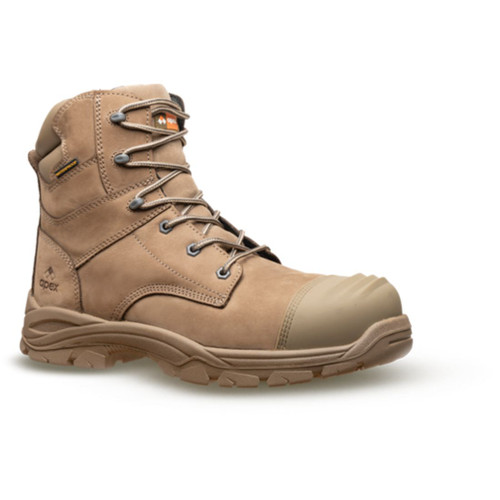 Piha Zip Safety Boot Waterproof Sand UK5 (EU39)