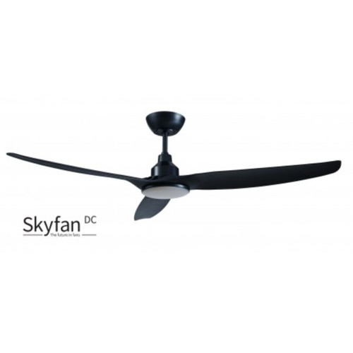Skyfan DC 3 Blade Ceiling Fan 36 Inch/900mm With LED Black