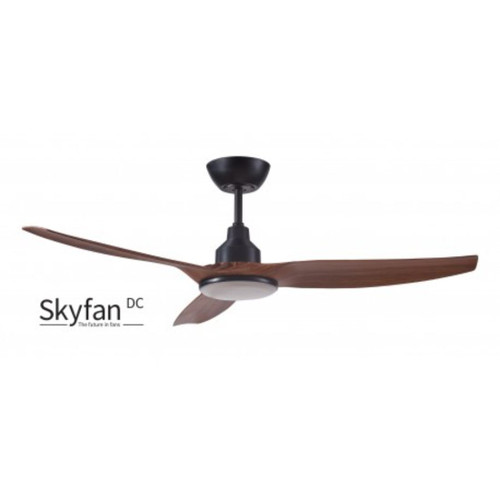 Skyfan DC 3 Blade Ceiling Fan 52 Inch/1300mm With LED Teak