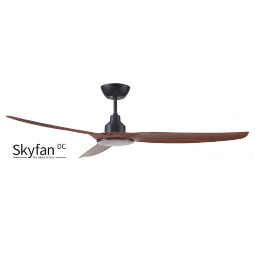 Skyfan DC 3 Blade Ceiling Fan 60 Inch/1500mm With LED Teak