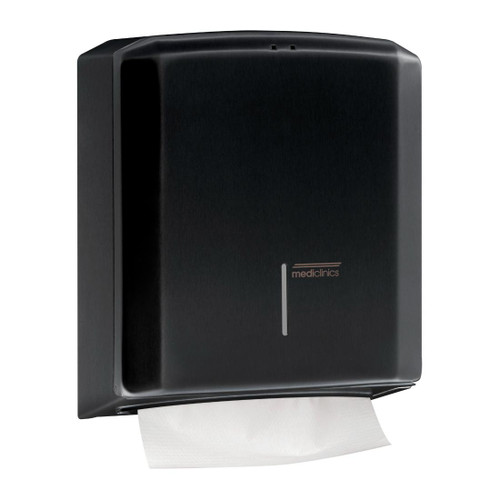 Paper Towel Dispenser C/Z Folded Towels Black