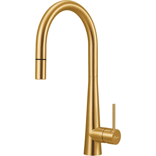Essente Goose Neck Pull Out Mixer Brushed Gold