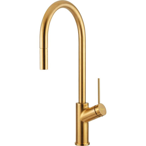 Vilo Goose Neck Pull Out Mixer Bright Gold