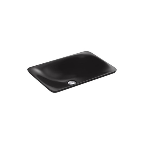 Carillon Basin Wading Rectangle Semi Recessed Honed Black