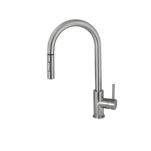 Deluna Sink Mixer with Pullout Spray Brushed Stainless