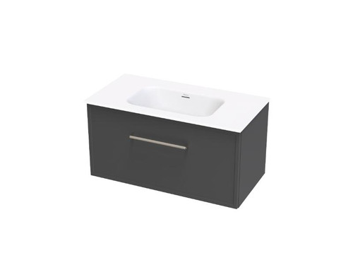 Array Berlin Serifos Vanity 900 Single Drawer Slate