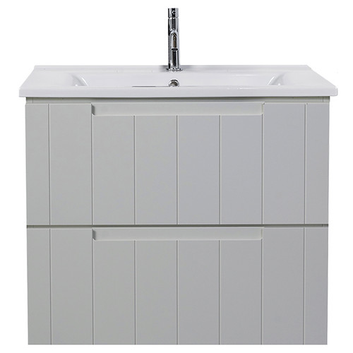 Camden Wall Hung Vanity 2 Drawer 650mm Ceramic Custom Colour